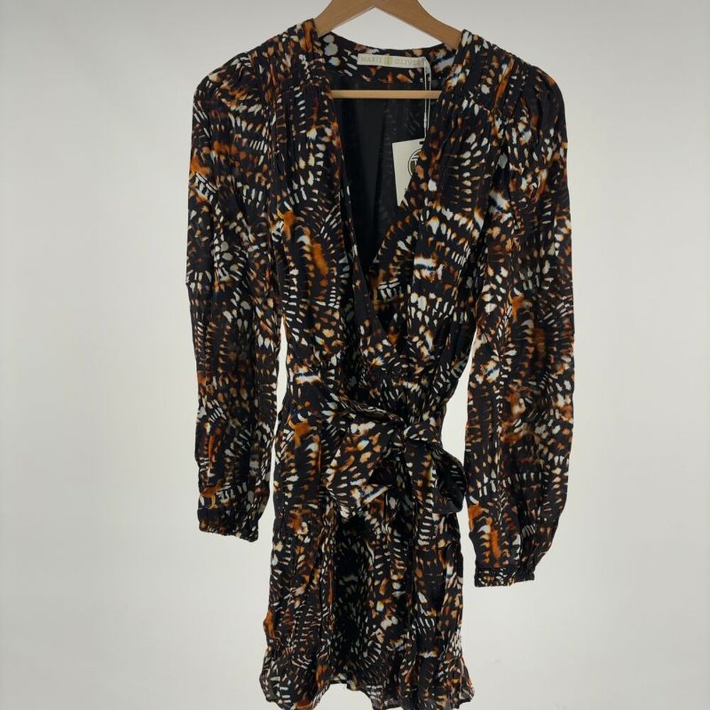 Marie Oliver Linen & Silk-Blend Dress